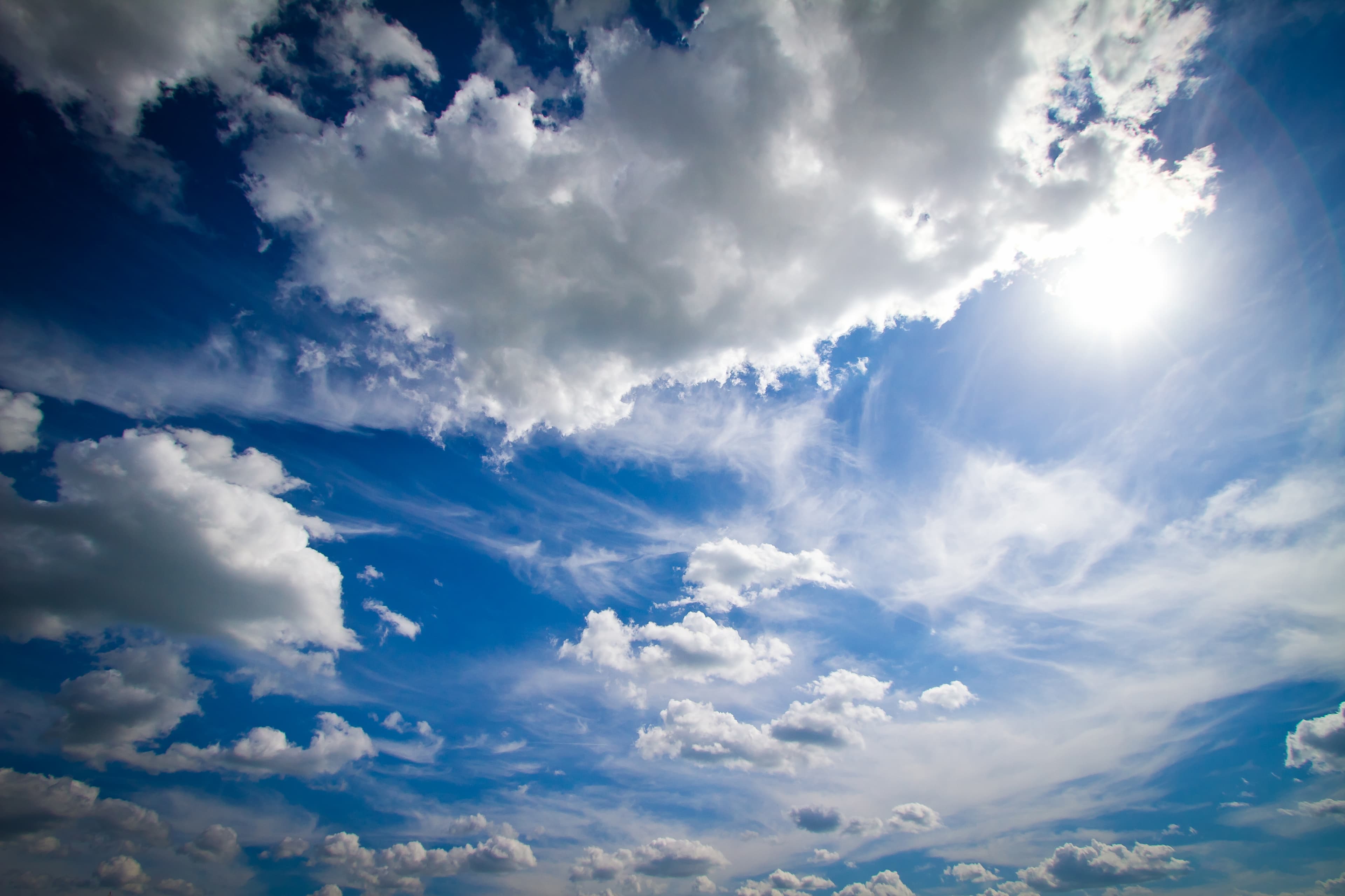 Blue sky background